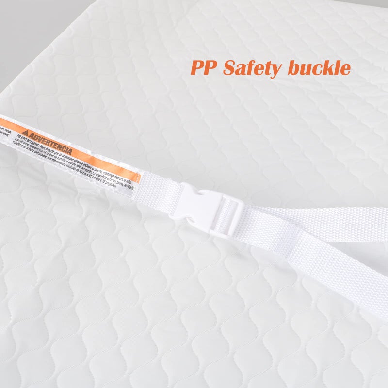 BBjixiang Baby Diaper Changing Table Pad with Waterproof Cover, Contour Changing Pad for Dresser Top 32”×16” - Image 5